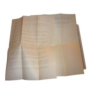 Vintage 1952 Parliamentary Law Rules Typescript Ephemera Louise Bates SK Conv